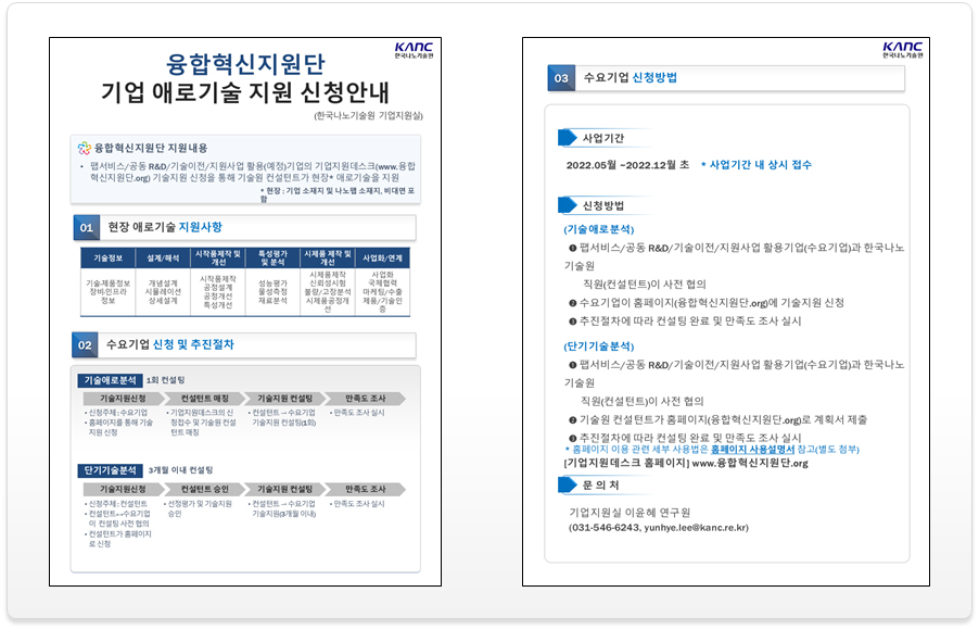 융합혁신지원단 기업지원데스크